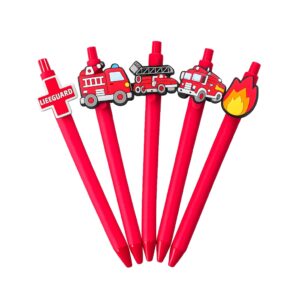 Kugelschreiber mit Motiv Feuerwehr / Brandschutz (5Stück)